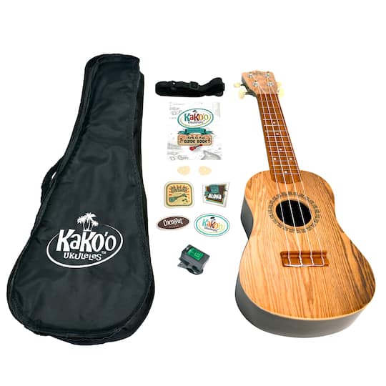 Salus KaKo'o 21" Sandalwood Professional Wooden Ukulele Set | 21" x 7" x 3.5" | Michaels®